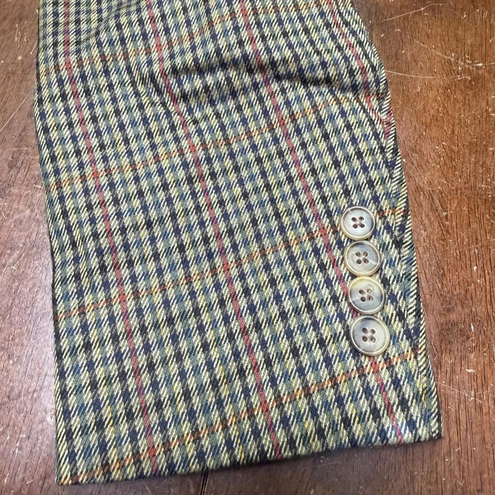 Christian Dior Blazer Mens 42L Multicolor Check Plaid Le Connaisseur Sport Coat